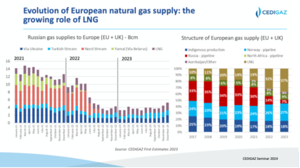 Evolution of the European Gas Supply