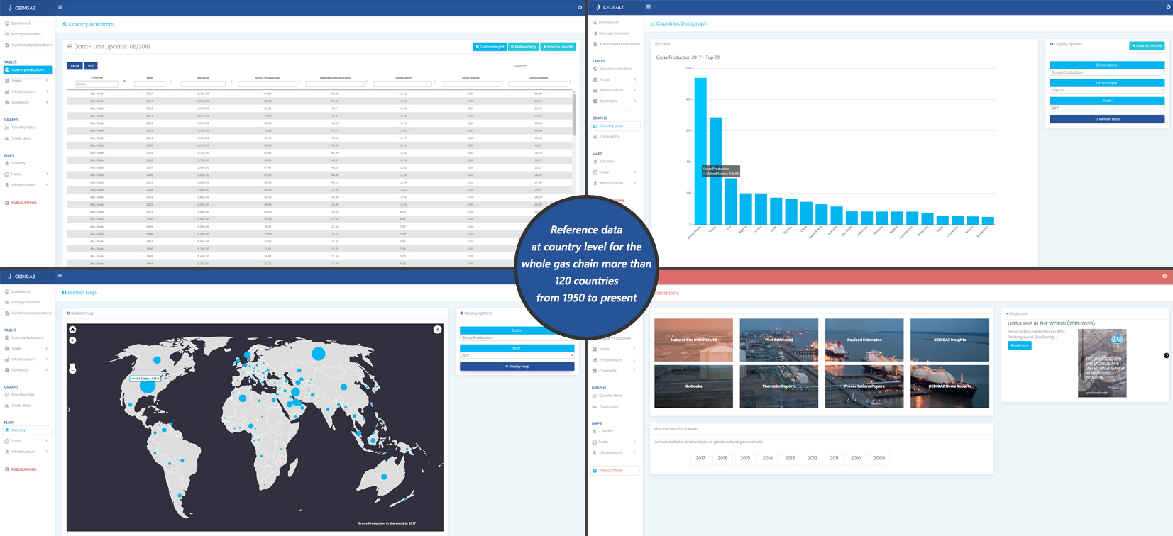 Cedigaz - natural gas statistical database